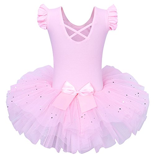 ZNYUNE Niña Tutu Vestido de Ballet Danza Clásico 184 Rosa XL para 5-6 años ZNYUNE Niña Tutu Vestido de Ballet Danza Clásico 184 Rosa XL para 5-6 años