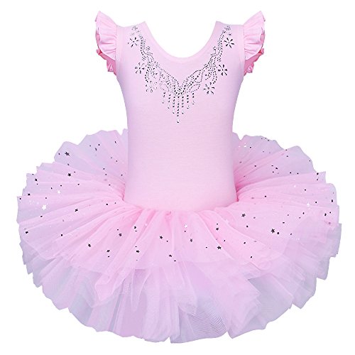 ZNYUNE Niña Tutu Vestido de Ballet Danza Clásico 184 Rosa XL para 5-6 años ZNYUNE Niña Tutu Vestido de Ballet Danza Clásico 184 Rosa XL para 5-6 años