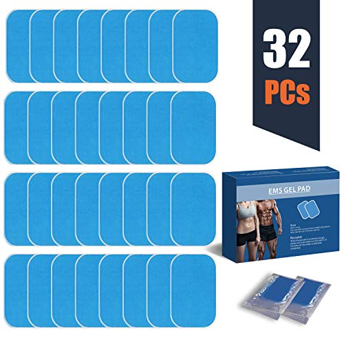 zociko EMS Gel Pads para Electroestimulador Muscular, EMS Gel Hojas para Estimulador Muscular Abdominales, Masajeador Eléctrico Cinturó Repuesto de Repuesto Accesorios 32 Piezas zociko EMS Gel Pads para Electroestimulador Muscular, EMS Gel Hojas para Estimulador Muscular Abdominales, Masajeador Eléctrico Cinturó Repuesto de Repuesto Accesorios 32 Piezas