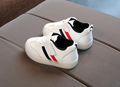 ZODOF Niño niño niños Zapatos de Rayas de bebé LED iluminan Zapatillas Luminosas Calzado Deportivo Running Zapatos Ligero y Transpirables para Unisex Niños ZODOF Niño niño niños Zapatos de Rayas de bebé LED iluminan Zapatillas Luminosas Calzado Deportivo Running Zapatos Ligero y Transpirables para Unisex Niños