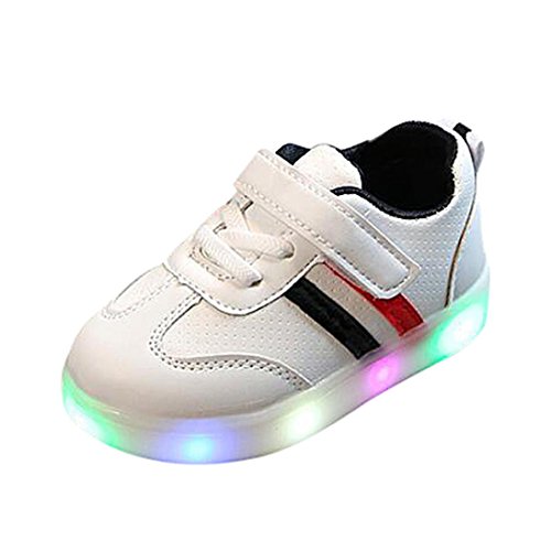 ZODOF Niño niño niños Zapatos de Rayas de bebé LED iluminan Zapatillas Luminosas Calzado Deportivo Running Zapatos Ligero y Transpirables para Unisex Niños ZODOF Niño niño niños Zapatos de Rayas de bebé LED iluminan Zapatillas Luminosas Calzado Deportivo Running Zapatos Ligero y Transpirables para Unisex Niños