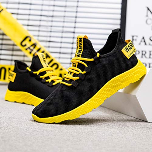 ZODOF Zapatillas Running Hombre Tejido Volador Respirable Al Aire Libre Antideslizante Zapatos para Correr Zapatos Turisticos Ocio Zapatos Deportivos Sneakers