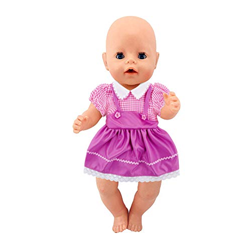 ZOEON Ropa de Muñecas para New Born Baby Doll, Vestido para 17-18 "Girl Muñecas (40-45 cm)