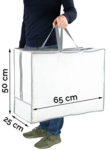 ZOLLNER 2 Bolsas de Almacenamiento de Ropa, Mantas y edredones, 65x25x50 cm ZOLLNER 2 Bolsas de Almacenamiento de Ropa, Mantas y edredones, 65x25x50 cm