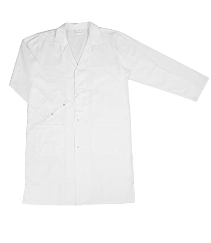 ZOLLNER Bata de Laboratorio Hombre, algodón, Blanca, Talla 50, Otras Tallas ZOLLNER Bata de Laboratorio Hombre, algodón, Blanca, Talla 50, Otras Tallas
