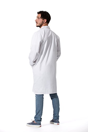 ZOLLNER Bata de Laboratorio Hombre, algodón, Blanca, Talla 50, Otras Tallas ZOLLNER Bata de Laboratorio Hombre, algodón, Blanca, Talla 50, Otras Tallas