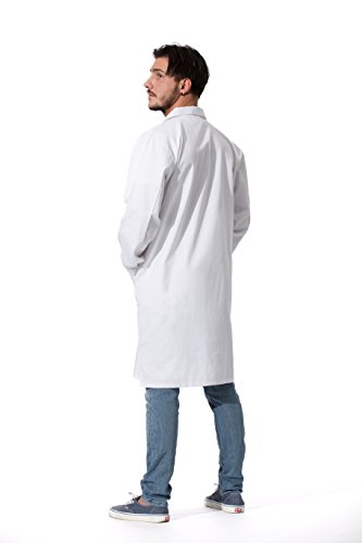 ZOLLNER Bata de Laboratorio Hombre, algodón, Blanca, Talla 50, Otras Tallas