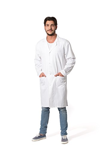 ZOLLNER Bata de Laboratorio Hombre, algodón, Blanca, Talla 50, Otras Tallas ZOLLNER Bata de Laboratorio Hombre, algodón, Blanca, Talla 50, Otras Tallas