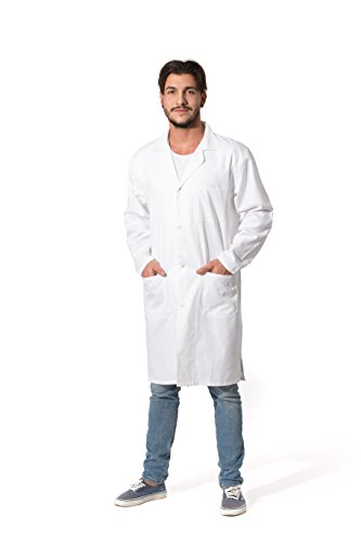 ZOLLNER Bata de Laboratorio Hombre, algodón, Blanca, Talla 50, Otras Tallas