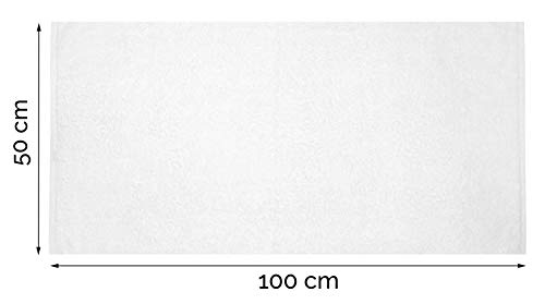 ZOLLNER Juego de 4 Toallas de Mano, 650 gr, 50x100 cm, algodón