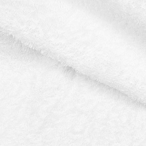 ZOLLNER Juego de 5 Toallas de Ducha de algodón Blancas, 70x140 cm