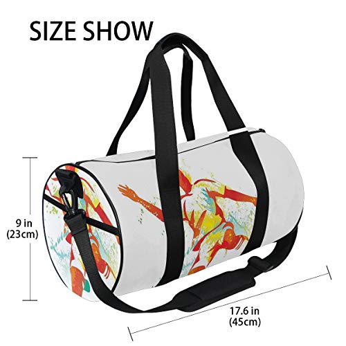 ZOMOY Bolsa de Deporte,Jugador de fútbol patea competiciones de Pelota Salpicaduras de Pintura Botas de Velocidad,Nuevo de Cubo de impresión Bolsas de Ejercicios Bolsa de Viaje Equipaje Bolsa de Lona ZOMOY Bolsa de Deporte,Jugador de fútbol patea competiciones de Pelota Salpicaduras de Pintura Botas de Velocidad,Nuevo de Cubo de impresión Bolsas de Ejercicios Bolsa de Viaje Equipaje Bolsa de Lona