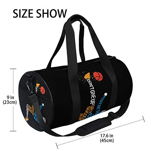 ZOMOY Bolsa de Deporte,Jugador de fútbol Que Tira la Patada de Arriba de la Bola,Nuevo Cilindro de impresión Bolsas de Ejercicios Bolsa de Viaje Equipaje Bolsa de Lona ZOMOY Bolsa de Deporte,Jugador de fútbol Que Tira la Patada de Arriba de la Bola,Nuevo Cilindro de impresión Bolsas de Ejercicios Bolsa de Viaje Equipaje Bolsa de Lona