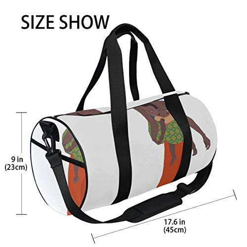 ZOMOY Bolsa de Deporte,Madre Que Lleva a la niña en la Espalda África País Cultura Continente Mapa,Nuevo de Cubo de impresión Bolsas de Ejercicios Bolsa de Viaje Equipaje Bolsa de Lona ZOMOY Bolsa de Deporte,Madre Que Lleva a la niña en la Espalda África País Cultura Continente Mapa,Nuevo de Cubo de impresión Bolsas de Ejercicios Bolsa de Viaje Equipaje Bolsa de Lona