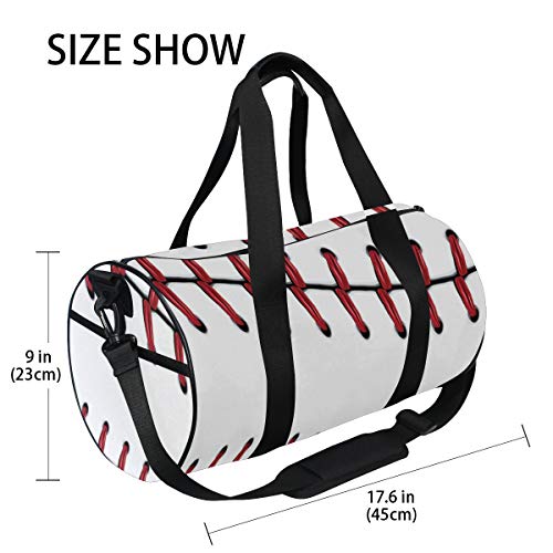 ZOMOY Bolsa de Deporte,Puntadas Rojas Softball Encaje de béisbol sobre b,Nuevo de Cubo de impresión Bolsas de Ejercicios Bolsa de Viaje Equipaje Bolsa de Lona ZOMOY Bolsa de Deporte,Puntadas Rojas Softball Encaje de béisbol sobre b,Nuevo de Cubo de impresión Bolsas de Ejercicios Bolsa de Viaje Equipaje Bolsa de Lona