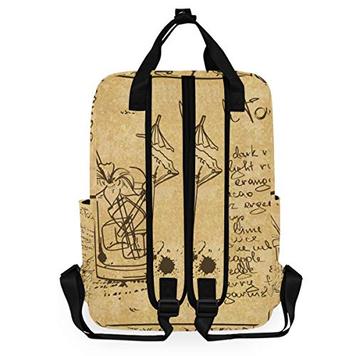 ZOMOY Mochilas，Ilustración Boceto Dibujado Mano MAI Tai，Nuevo portátil Informal Ligero Mochila de Lona Colegio Viaje Bolsa de Hombro Camping Escalada Senderismo Bolsas