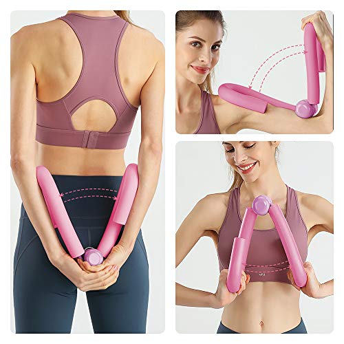 ZoneYan Muslo Master, Maestro de Muslos, Thigh Master, Thigh Toner, Ejercitador de Pierna Maestra en Muslo, Stovepipe Clip, Entrenador de Muslos Multifuncional, para Brazo/Hombro/Trasero/Muslo (Red)