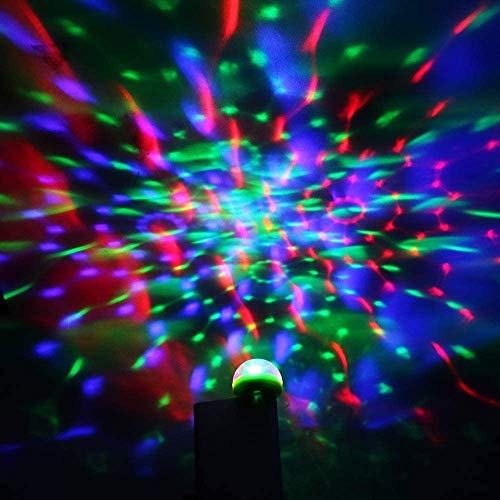 ZONJIE Luces de Discoteca USB, Luz de Escenario con Mini Bola de Discoteca, Luces de fiesta RGB de 4W Activada por Sonido, Luz LED de Ambiente de Coche para Navidad, Cumpleaños, Bodas, Clubes, Karaoke ZONJIE Luces de Discoteca USB, Luz de Escenario con Mini Bola de Discoteca, Luces de fiesta RGB de 4W Activada por Sonido, Luz LED de Ambiente de Coche para Navidad, Cumpleaños, Bodas, Clubes, Karaoke