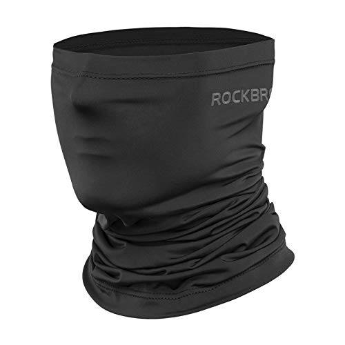 ZONSUSE Braga Cuello - Protección de Cuello de Pasamontañas Moto Bufanda de Pesca Bandana para Sol Protección contra el Polvo UV Polainas de Cuello para Ciclismo Correr Senderismo (Negro)