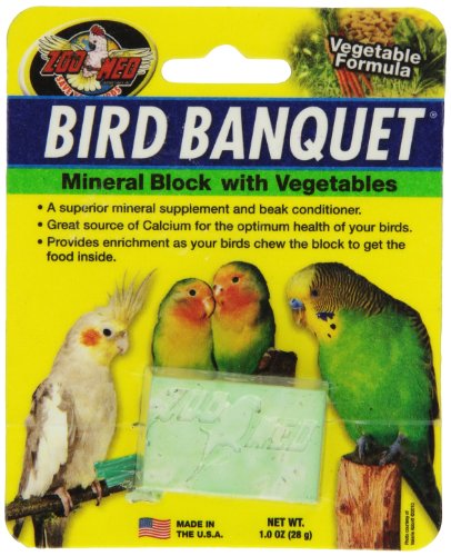Zoo Med Bird Banquet - Bloque de alimento para pájaros, Mezcla de Verduras, pequeño, 1 x 28 g Zoo Med Bird Banquet - Bloque de alimento para pájaros, Mezcla de Verduras, pequeño, 1 x 28 g
