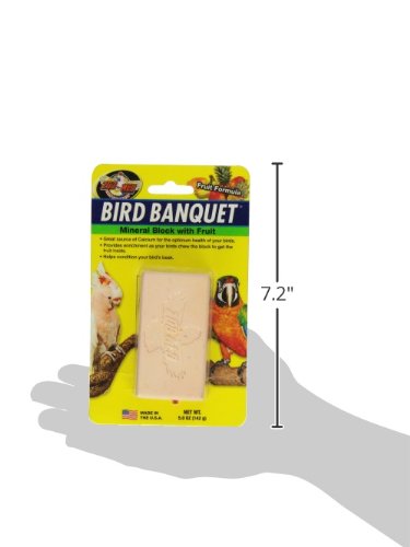 Zoo Med Bloque Mineral para Banquete de pájaros, tamaño Grande Zoo Med Bloque Mineral para Banquete de pájaros, tamaño Grande