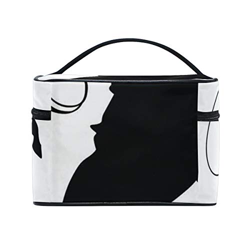 ZORMIEY Bolsa de cosméticos grande, bolsa de lavado, bolsa de almacenamiento para mujeres,Vaquero y caballo silueta hombre con sombrero sombra Texas ZORMIEY Bolsa de cosméticos grande, bolsa de lavado, bolsa de almacenamiento para mujeres,Vaquero y caballo silueta hombre con sombrero sombra Texas
