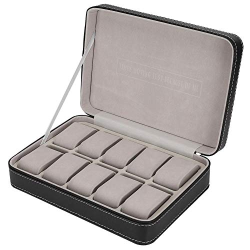 Zouminyy Caja de Almacenamiento de Relojes, Caja de Almacenamiento de Relojes, Organizador casero 10 Rejilla para Ministerio del Interior Zouminyy Caja de Almacenamiento de Relojes, Caja de Almacenamiento de Relojes, Organizador casero 10 Rejilla para Ministerio del Interior