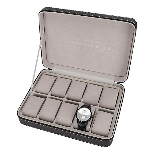 Zouminyy Caja de Almacenamiento de Relojes, Caja de Almacenamiento de Relojes, Organizador casero 10 Rejilla para Ministerio del Interior Zouminyy Caja de Almacenamiento de Relojes, Caja de Almacenamiento de Relojes, Organizador casero 10 Rejilla para Ministerio del Interior