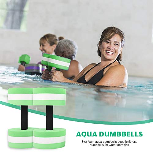 Zowam - Mancuernas de agua de alta densidad y espuma EVA para aeróbic acuático, equipo de ejercicio de piscina, apto para aeróbic acuático, terapia y entrenamientos