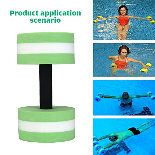 Zowam - Mancuernas de agua de alta densidad y espuma EVA para aeróbic acuático, equipo de ejercicio de piscina, apto para aeróbic acuático, terapia y entrenamientos