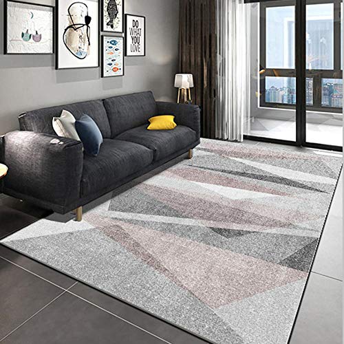 ZPSPZ alfombras Salon Modernas, Alfombra, Dormitorio, Gris,alfombras Salon Pelo Corto, Antideslizante, hipoalergénico, apartamento en casa, Alfombra-Gris B_140 cm × 200 cm