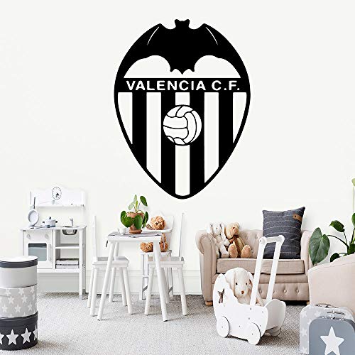 zqyjhkou Classic Valencia CF Fútbol Vinilo Pegatinas de Pared Decoración Wallpaper para la Sala de Estar Mural Kids Room Decoración Dormitorio Decoración M 28cm X 36cm