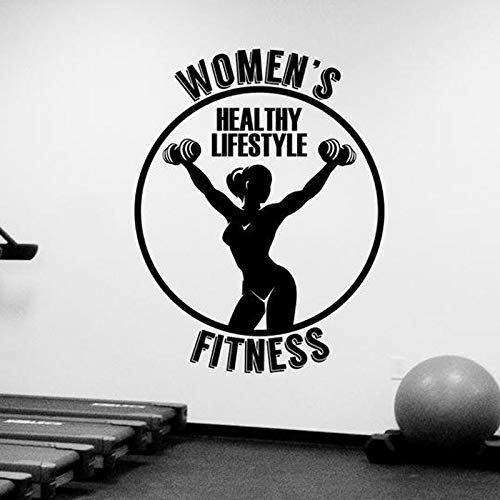 zqyjhkou Logotipo del Club Deportivo para Mujeres Calcomanía de Pared Arte de Vinilo Sala de Deportes Gimnasio Culturismo Gimnasio Calcomanías de Estudio Decoración de Ventana Mural 57x74cm zqyjhkou Logotipo del Club Deportivo para Mujeres Calcomanía de Pared Arte de Vinilo Sala de Deportes Gimnasio Culturismo Gimnasio Calcomanías de Estudio Decoración de Ventana Mural 57x74cm
