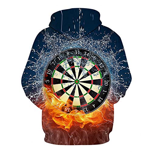 ZRCYH Tablero de Dardos Sudadera con Capucha de impresión Digital 3D Unisex HD Pullover Sudadera Ligera Conjunto de Pareja de Bolsillo-M ZRCYH Tablero de Dardos Sudadera con Capucha de impresión Digital 3D Unisex HD Pullover Sudadera Ligera Conjunto de Pareja de Bolsillo-M