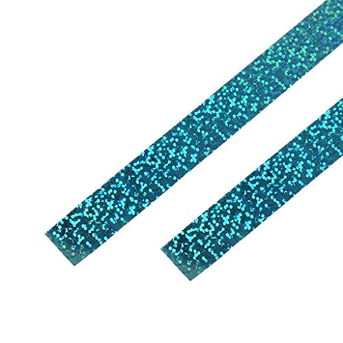 zrshygs Gimnasia rítmica Decoración Holográfica Glitter Tape Anillo Stick Accesorio 15mm * 5m Washi Tape Cinta Adhesiva de Bricolaje - A (Color Puro)