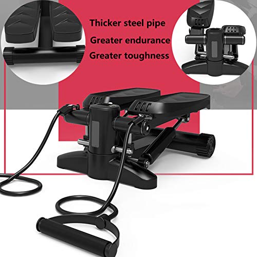 ZRXRY Mini Stepper con Bandas de Resistencia, Cardio Stair Stepper Stepping Machine Pierna Adelgazante Step Training Pedal de Ejercicio Equipo de Ejercicio físico con Monitor LED ZRXRY Mini Stepper con Bandas de Resistencia, Cardio Stair Stepper Stepping Machine Pierna Adelgazante Step Training Pedal de Ejercicio Equipo de Ejercicio físico con Monitor LED