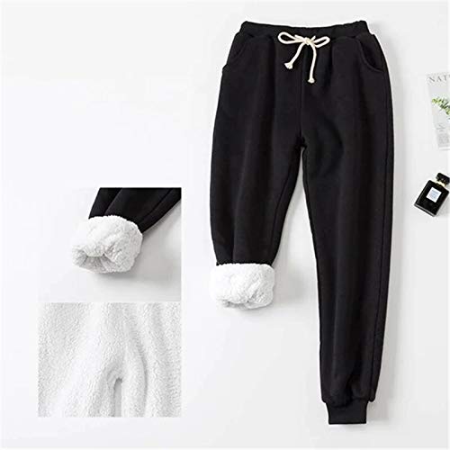 ZS ZHISHANG Comfy Sweat Pants Women's Winter Track Athletic Joggers Pants Thick Loose Cashmere Sweatpants Tracksuit