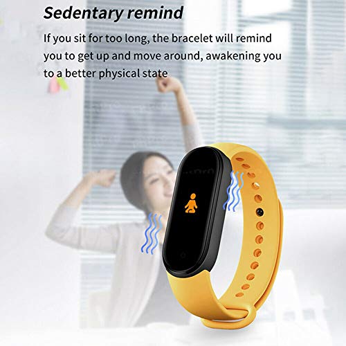 ZSGG Reloj inteligente Fitness Tracker de 0.96 pulgadas pantalla a color banda deportiva impermeable, Bluetooth Smartband pulsera con podómetro, frecuencia cardíaca, monitor de presión arterial