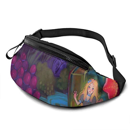 Zsrgvdrf Alicia en el país de las maravillas bolsa de cintura casual para mujeres y hombres Hip Bum Bag adecuado para entrenamiento al aire libre viajes casual running Zsrgvdrf Alicia en el país de las maravillas bolsa de cintura casual para mujeres y hombres Hip Bum Bag adecuado para entrenamiento al aire libre viajes casual running