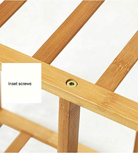 ZTMN Zapatero de bambú Simple con Botas Racks económicos de 4,5 Niveles Racks de Almacenamiento Ahorro de Espacio Montaje fácil (tamaño: 5 Niveles)