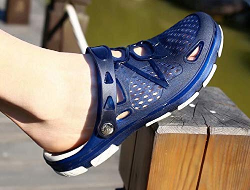Zuecos Hombre Playa Piscina Sanitarios Enfermera Goma Verano Zapatillas de Trabajo Sandalias Negro Azul Amarillo 40-45 Azul 41 Zuecos Hombre Playa Piscina Sanitarios Enfermera Goma Verano Zapatillas de Trabajo Sandalias Negro Azul Amarillo 40-45 Azul 41