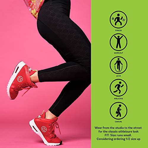 Zumba Air Classic Remix - Zapatillas de deporte para mujer, rojo (Smiley Red), 38.5 EU
