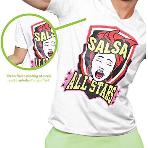 Zumba Camiseta de Manga Corta Unisex para Mujer y Hombre, Mujer, Camiseta, Z3T00104, Wear It out Blanco 3, XL-XXL