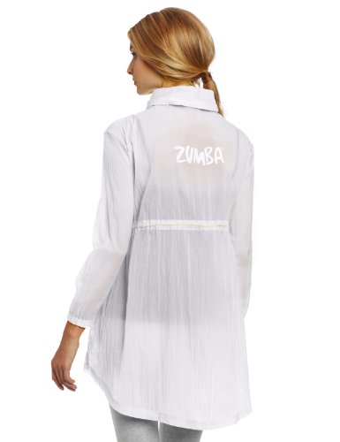 Zumba Chaqueta Stellar Sheer Blanco XS