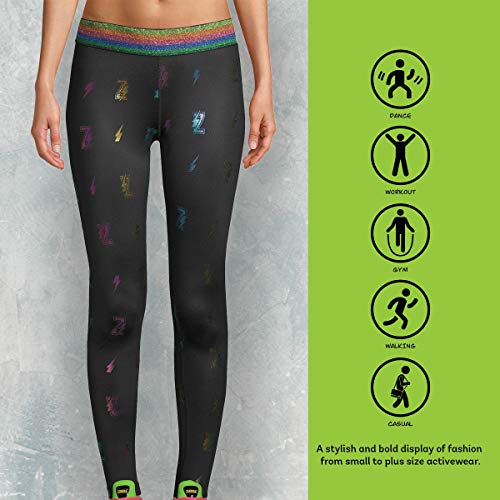 Zumba Dance Fitness Basic Compression Athletic Workout Leggings for Women, Negrita a, L para Mujer Zumba Dance Fitness Basic Compression Athletic Workout Leggings for Women, Negrita a, L para Mujer
