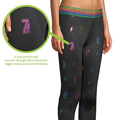 Zumba Dance Fitness Basic Compression Athletic Workout Leggings for Women, Negrita a, L para Mujer