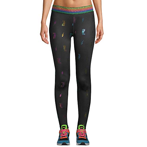 Zumba Dance Fitness Basic Compression Athletic Workout Leggings for Women, Negrita a, L para Mujer