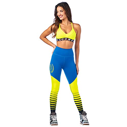 Zumba Dance Fitness Workout V Neck Jacquard Sujetador Deportivo Mujer Alto Impacto, Caution 0, M Zumba Dance Fitness Workout V Neck Jacquard Sujetador Deportivo Mujer Alto Impacto, Caution 0, M