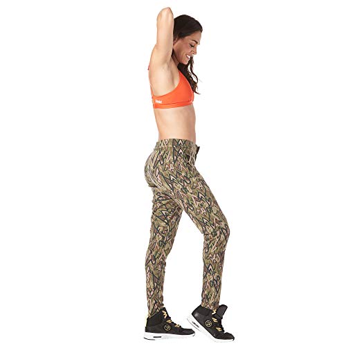 Zumba Fitness Women's Breathable Sweatpants Pants, Mujer, Army Green, M