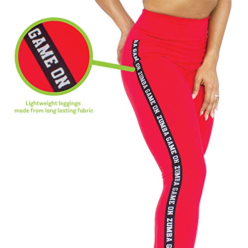 Zumba Fitness® Zumba Dance Compression de Fitness Pantalon Femmes Faire Des Exercices Sport Elastiques Imprimé Capri Legging Leggings, Really Red-y, XS para Mujer